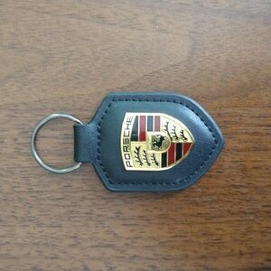 Black Porsche keychain